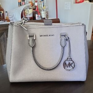 Michael Kors Silver Satchel